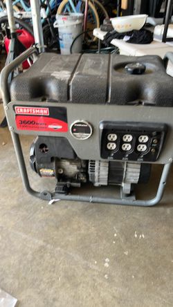 Craftsman 3600 watt generator