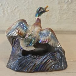 1950s Mallard TV Lamp & Planter. Luster Ware Finish, In Excellent Condition.