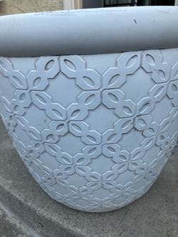 Pot for plants big high 17 inch wide 19 inch  not plastic