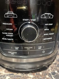 Ninja FD401 Foodi Deluxe Pressure Cooker, 8-Quart, Stainless Steel Used 