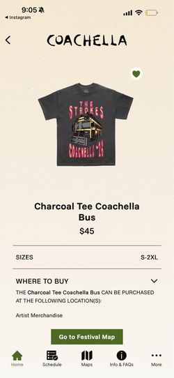 the strokes coachella tshirt