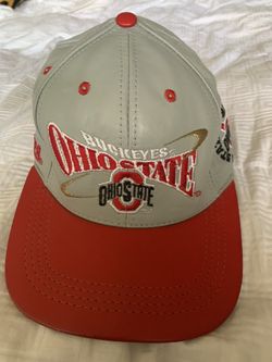 Like New Ohio State Buckeyes Genuine Leather SnapBack Cap.