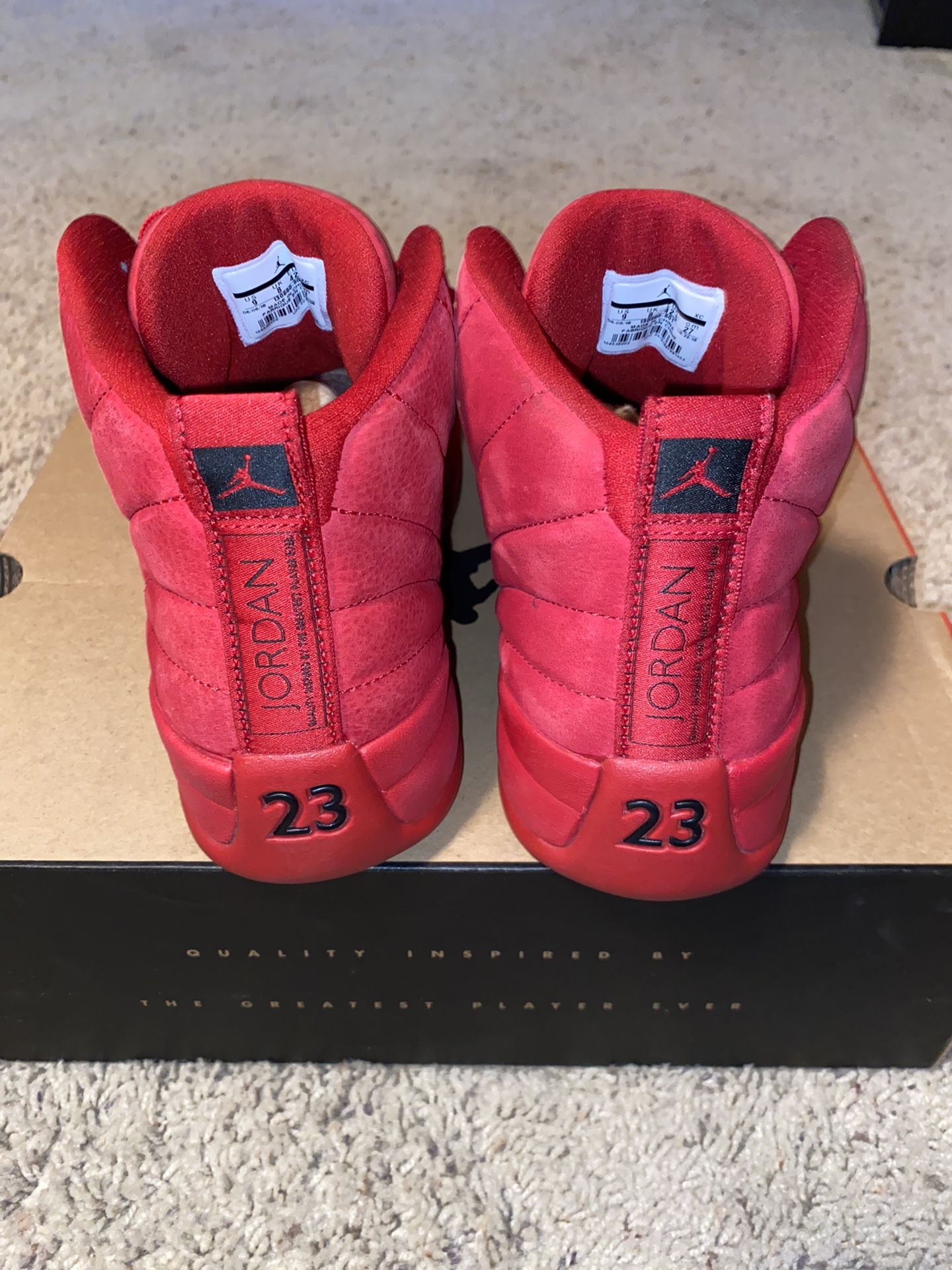 Air Jordan 12 “Gym Red” Size