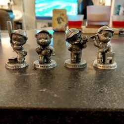 Set Of Four Vintage -Avon Fine Pewter -Benjamin J. Bearington Bears