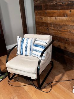 Iron &  Linen Chairs