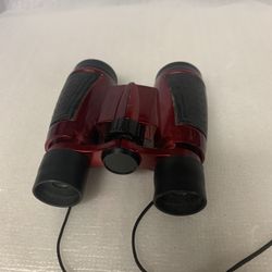 uxcell Binoculars 5X30 Compact Foldable Binoculars Shockproof Red with Neck Strap for Bird Watching Hiking Camping