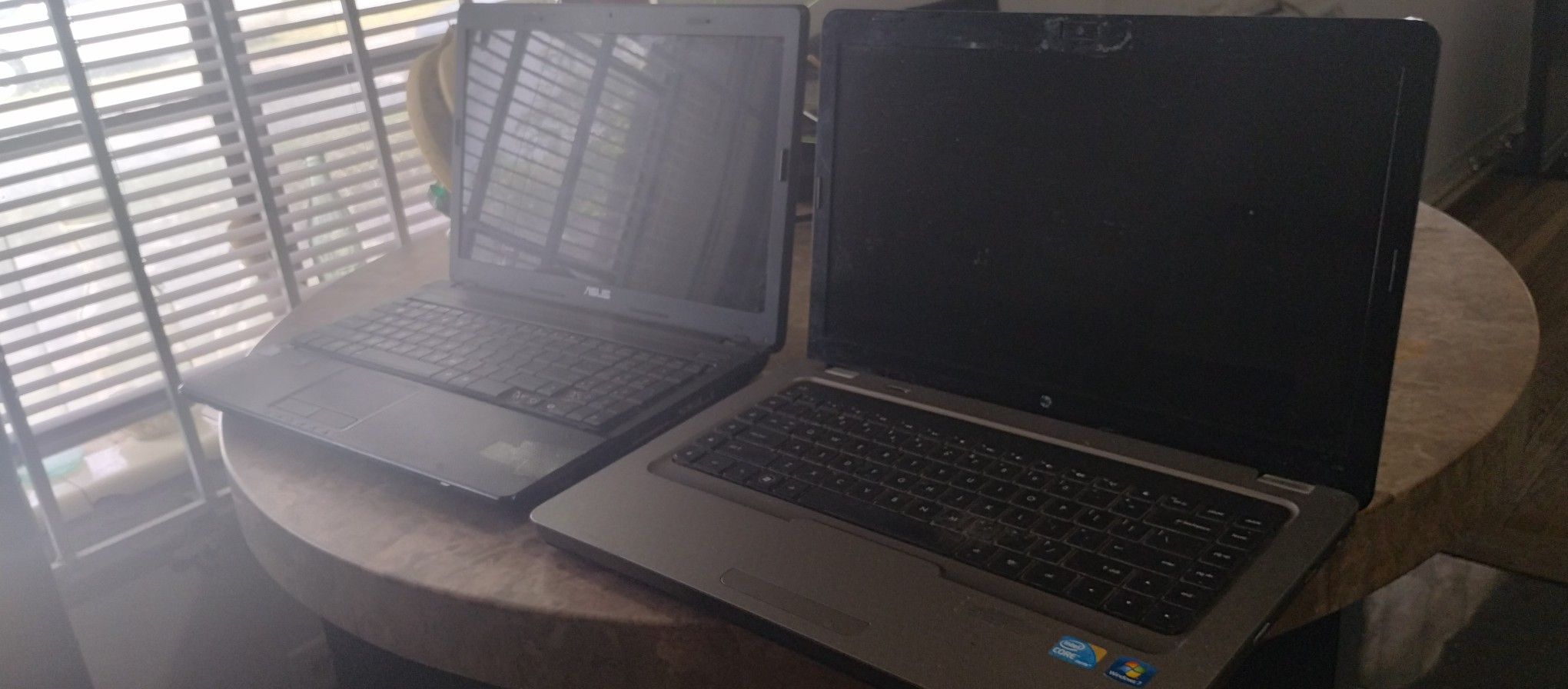HP And Asus Windows 7 Laptops For Parts Rebuild
