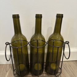 Wine Bottle Candle Decor