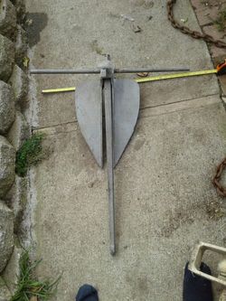 Large ship anchor