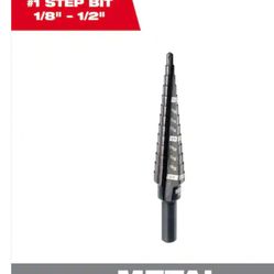 Milwaukee
1/8 in. - 1/2 in. #1 Black Oxide Step Drill Bit (13-Steps)