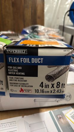 Everbilt Flex Foil Dryer Duct 4in x 8ft