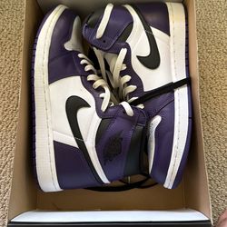 Air Jordan 1 Retro High Og, 555088 500, Court Purple, Size 9.5