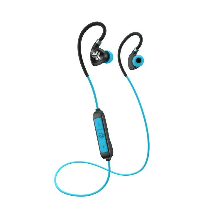 JLab Audio - Fit Sport Fitness Earbuds Wireless In-Ear Headphones - Black/Blue