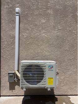 FUJI 1 TON / 12,000 BTU MINISPLIT AC DUCTLESS WITH INSTALL 20SEER2 115v