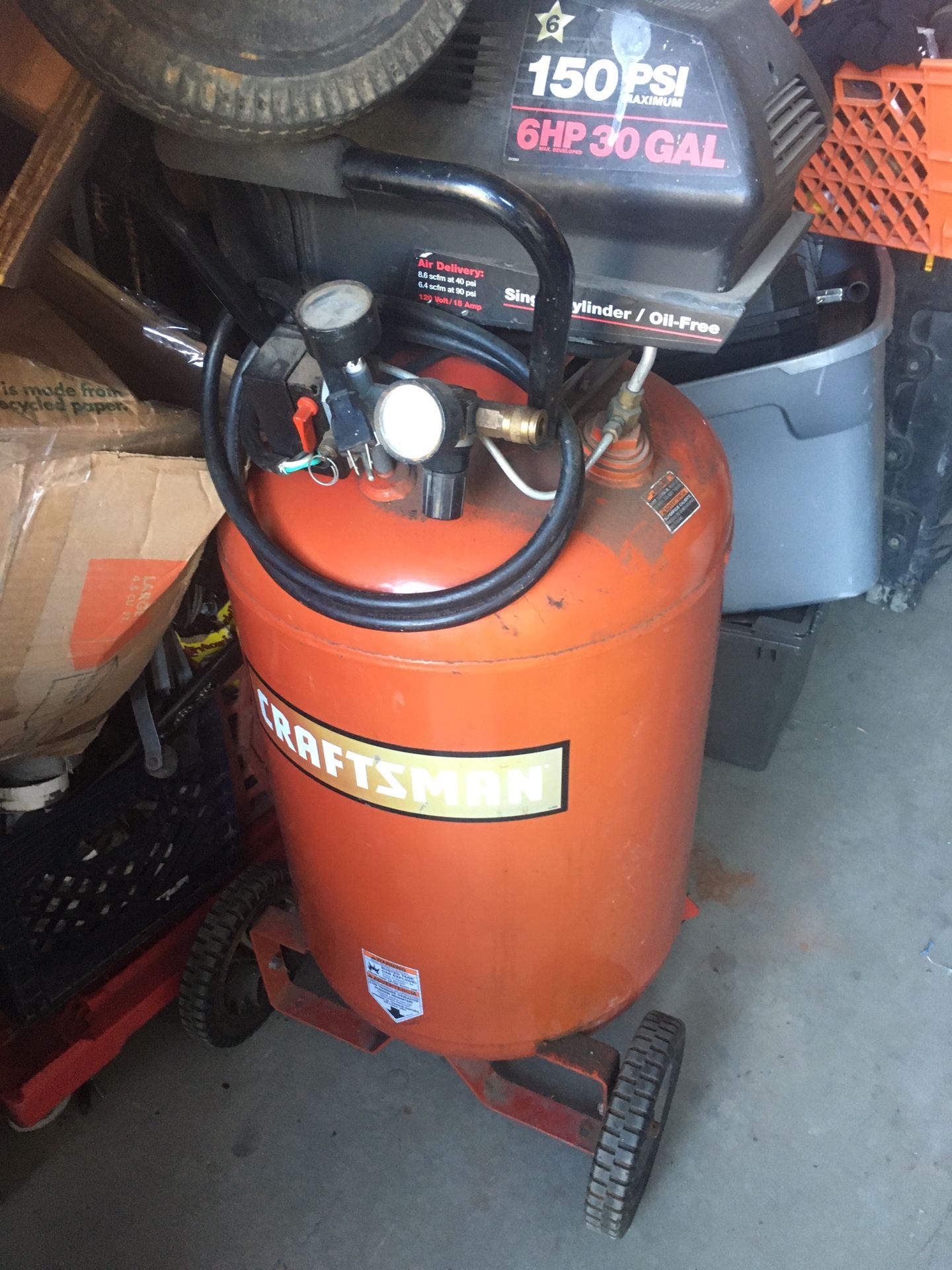 50 Gallon air compressor Husky