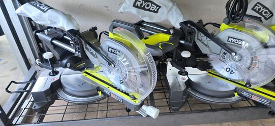 NEW RYOBI 10" SLIDING MITER SAWS 140$ EACH