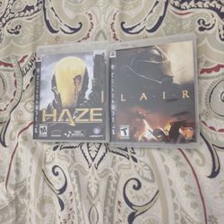 PS3 Games x 2... Haze, Lair. Playstation 3 $30