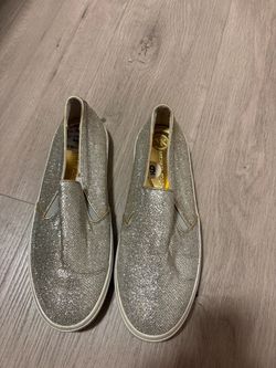 Michael Kors Silver Glitter slip-on