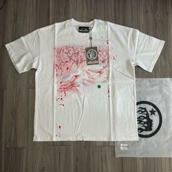 White Hellstar Rhinestone T-Shirt