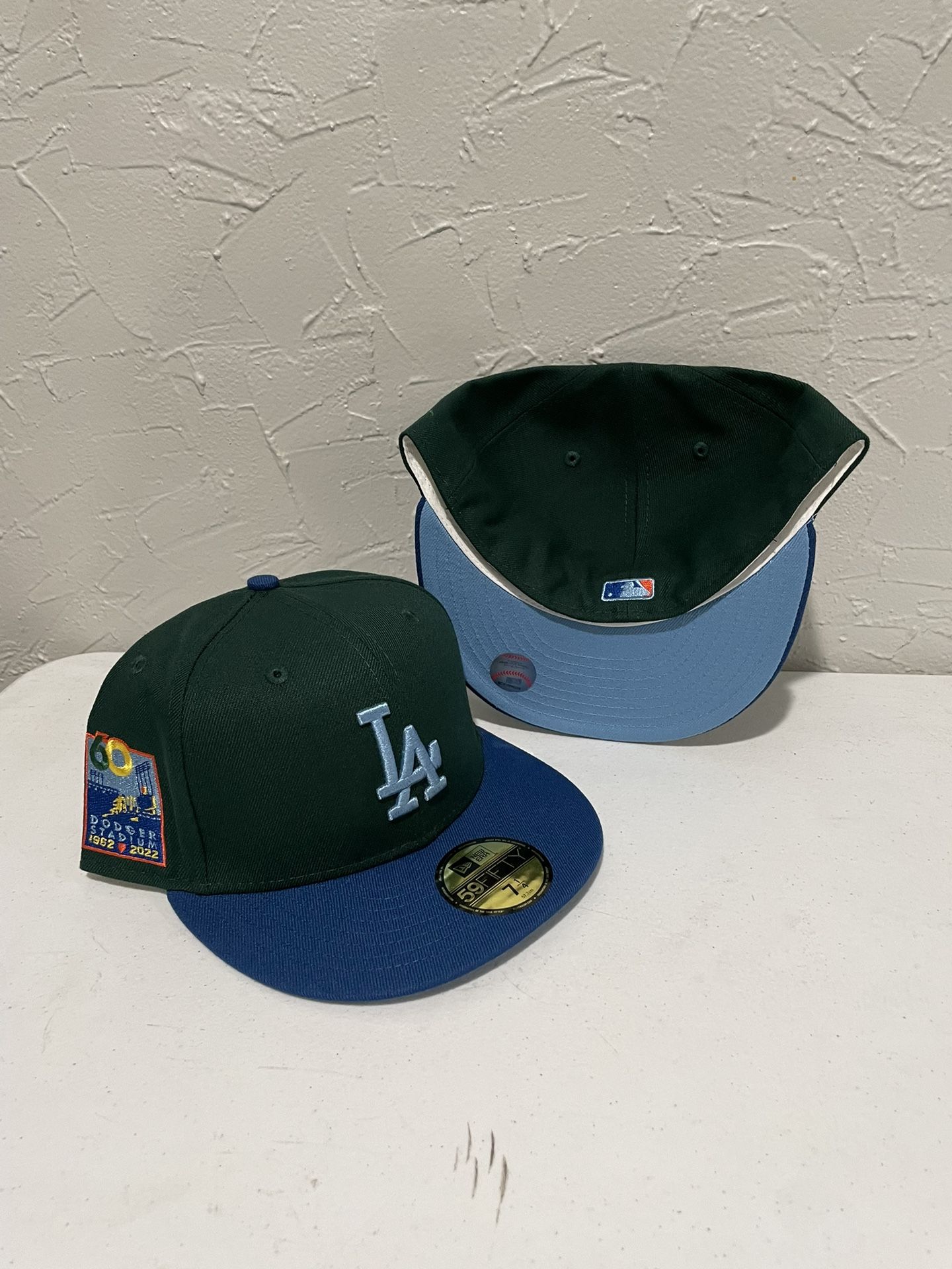  New Era 59Fifty MLB Basic Los Angeles Dodgers Green Fitted  Headwear Cap (7 3/4) : Sports & Outdoors