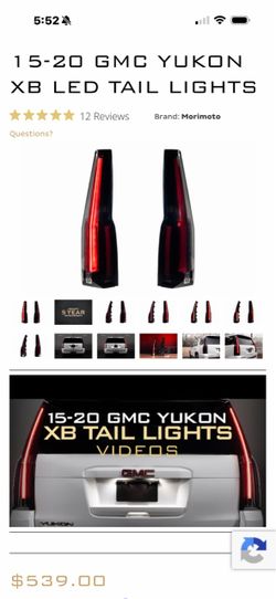 15-20 GMC YUKON XB LED TAIL LIGHTS