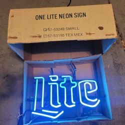 Miller Lite Beer Mean Sign New Old Stock In Box