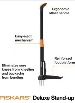 🤩💰🔥💲Asking: $40 - 34 in. Stand up 4 Claw Long Handle Weed Puller Tool; Heavy Duty Garden, Lawn and Dandelion Weeder, Easy-Eject No Bending💲🔥💰🤩