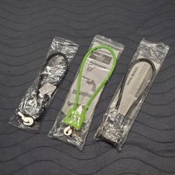 3 Gun Cable Locks NEW Pistol Shotgun Rifle Firearm Safety Locks