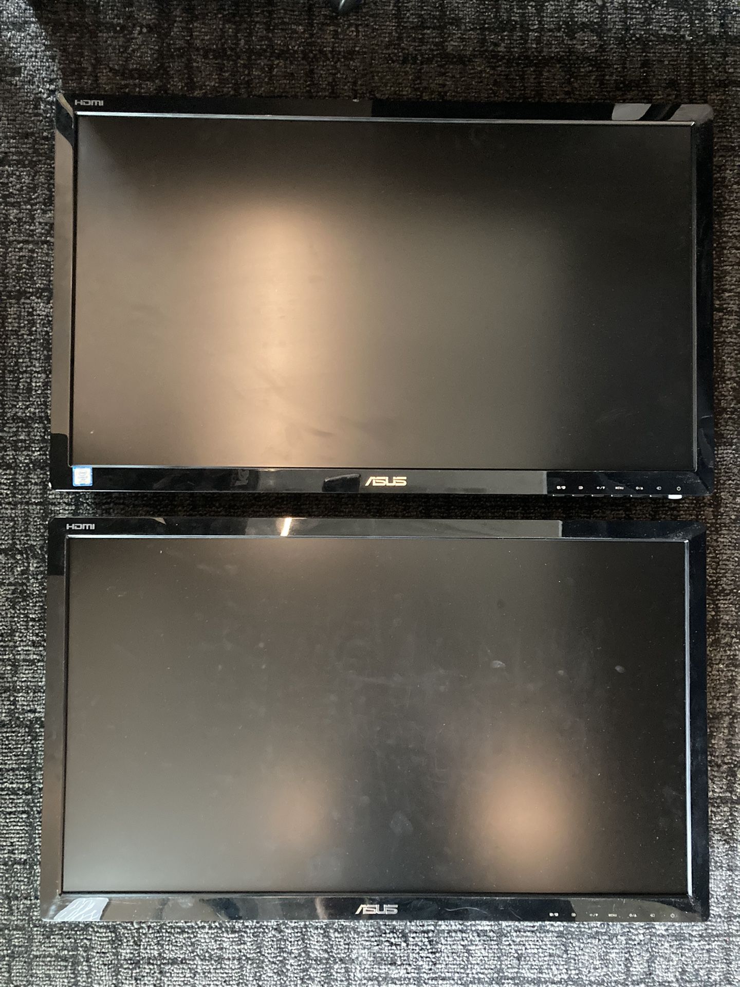 Two ASUS VE278H 27” LCD Monitors