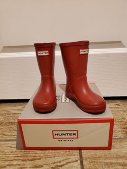 Hunter Red Kids Boots