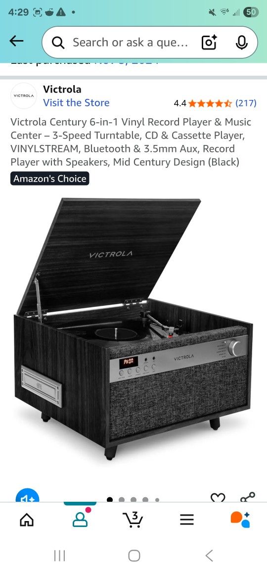 Victrola Record Player 