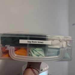 Baby Girl Bows With Organizer Box