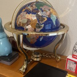 beautiful gemstone globe