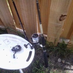 Saltwater Rod And Reel. Plus. Xtra. Reel Zebco. 202 And 