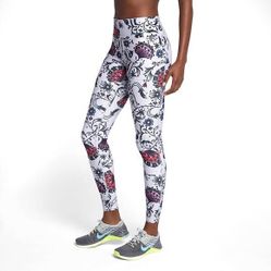 Nike Dri-FIT Legend Floral Printed Tights - Women's Medium - AA2231-027