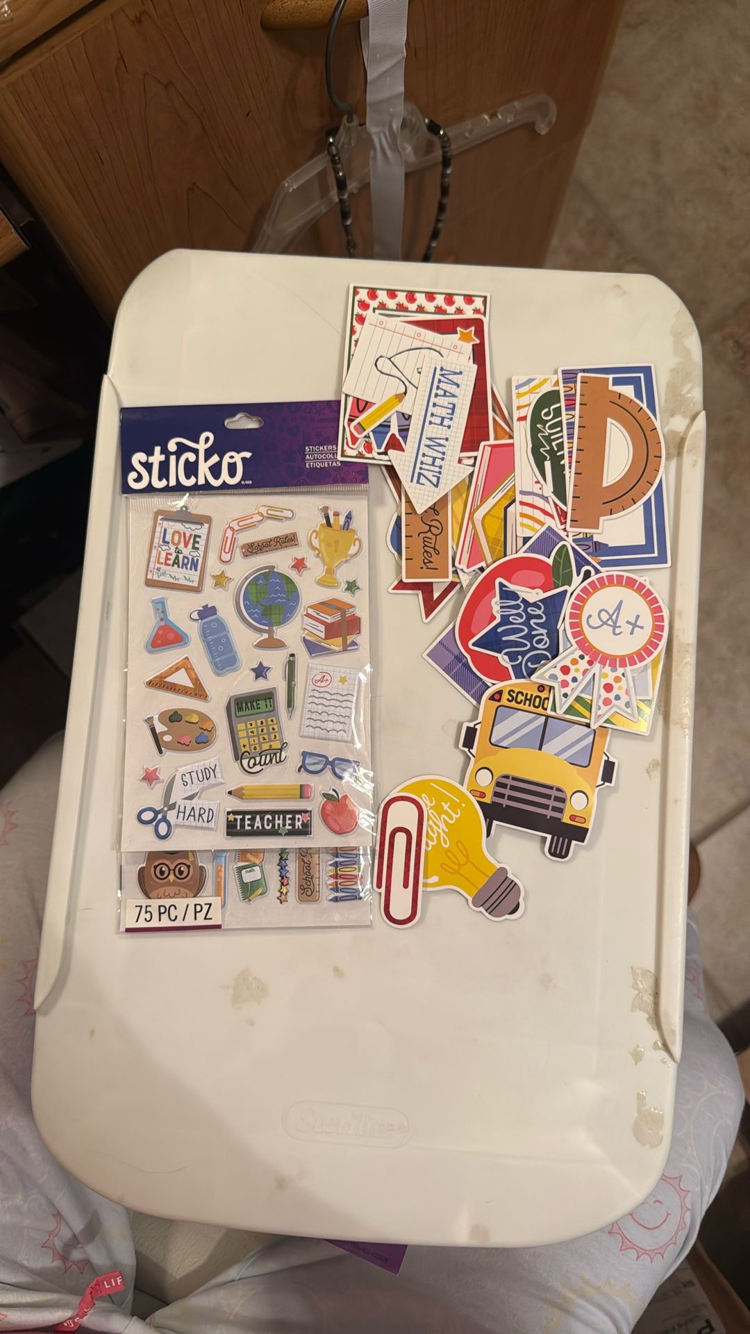 Sticko Set Of Various School Related Stickers NEW