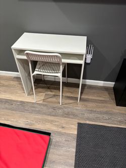 Desk and chair ikea