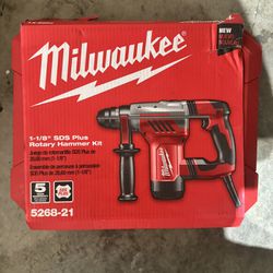 Milwaukee  Corded SDS-Plus  1 1/8 Inch Rotary Hammer