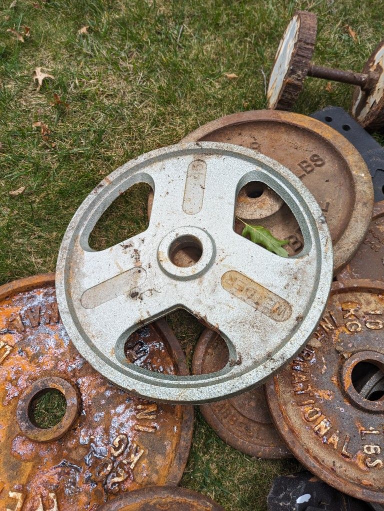 Old Cast Iron Weights