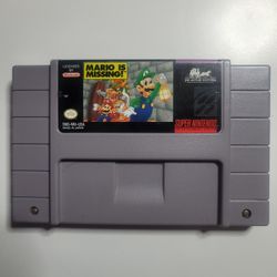 Nintendo Snes Game... Mario Is Missing !!!