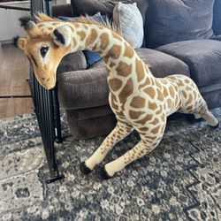 Twin Bed Frame, Standing Giraffe, Vintage Wooden Rocking Horse