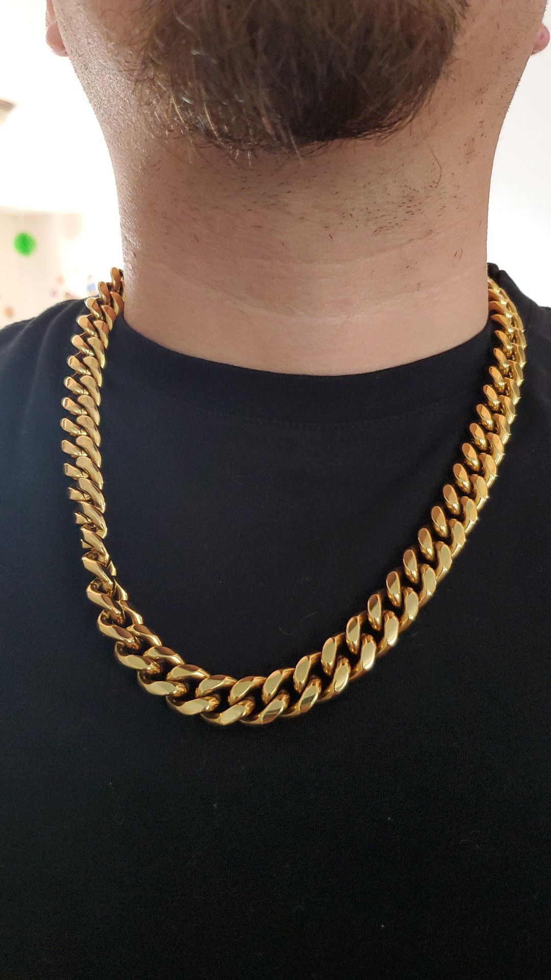 Stainless steel gold chain 24 inch