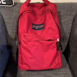 Large Jansport, rolling book bag Red 
