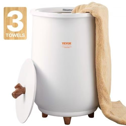 998# towel warmers for bathroom, towel warmer with bucket and automatic shutdown for spa. Capacity for up to 3 large bath towels, blankets, clothes, b