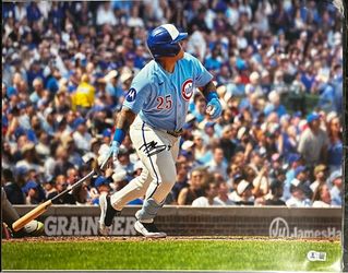 Moises Ballesteros Signed Chicago Cubs 16x20 Photo Beckett