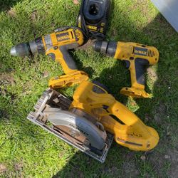 Dewalt Power Tools With Charger 