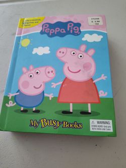 Peppa pig hard book and 10 figurines