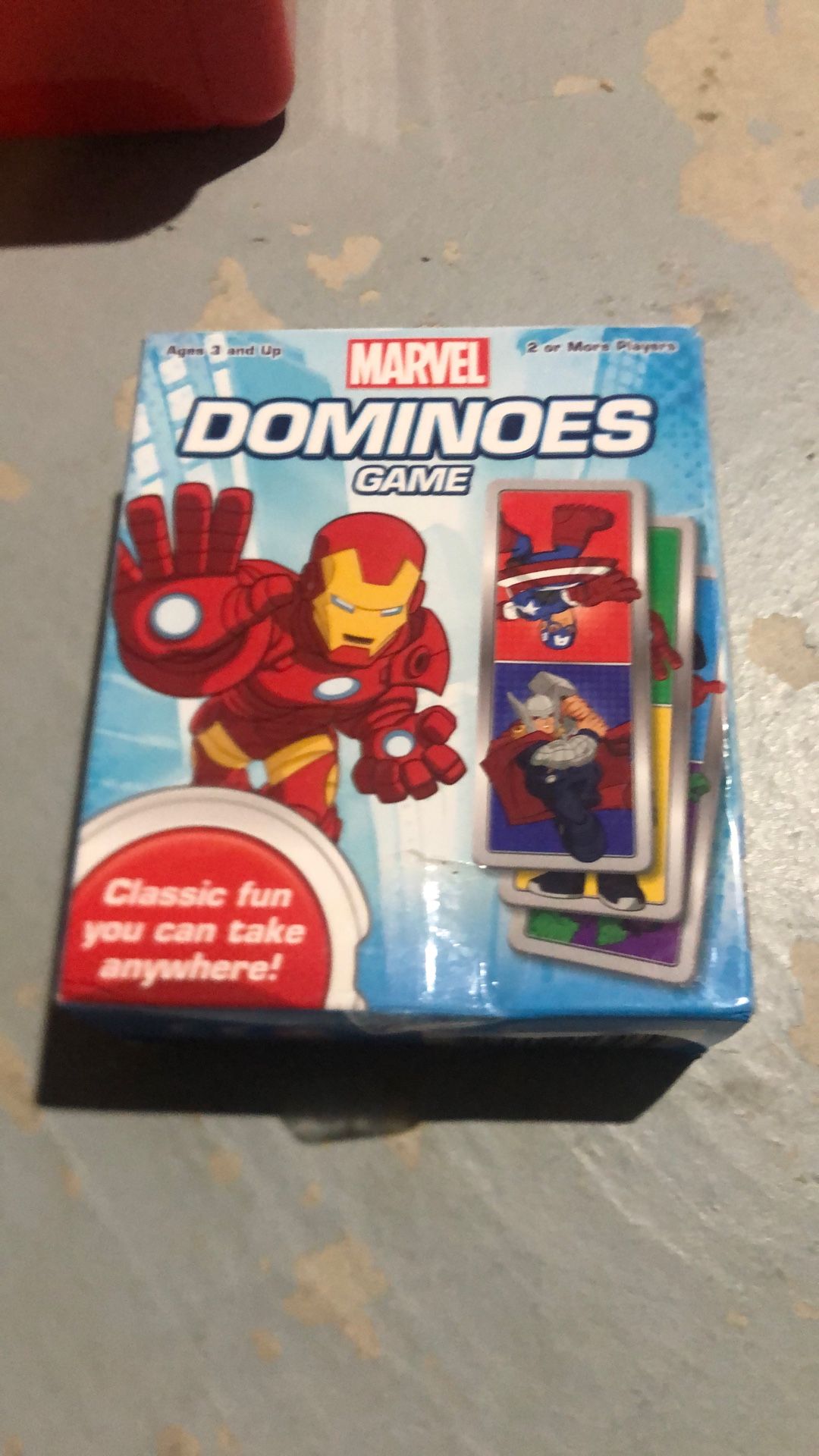 New In Box Marvel Dominoes Game
