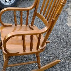 Wooden rocking chair
