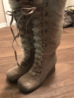 Ilana Faux Fur Lace Up Boots